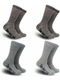 2brown,Light Grey,Dark Grey(4 Pairs)-5-9