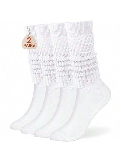 White*2pairs-One Size