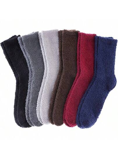 6 Pairs Solid Colors-Large